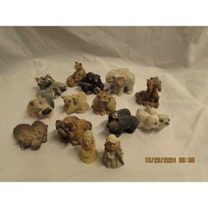 Noah's Ark collection 14 pc set animals Noah elephants monkeys seals zebra more